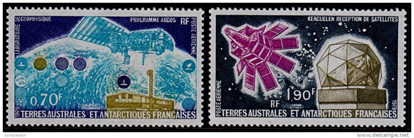 A1044 TAAF (French Antarctic Territories) 1979, SG 128-9 Satellite Research, MNH - Oblitérés