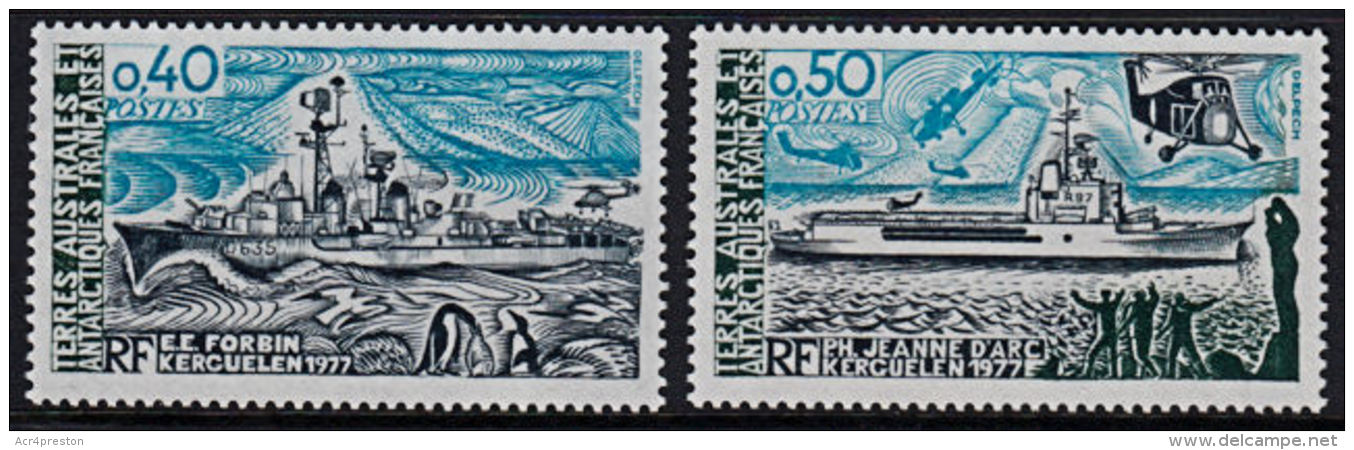 A5061 TAAF (French Antarctic Territories) 1979, SG 133-4  Ships MNH - Unused Stamps