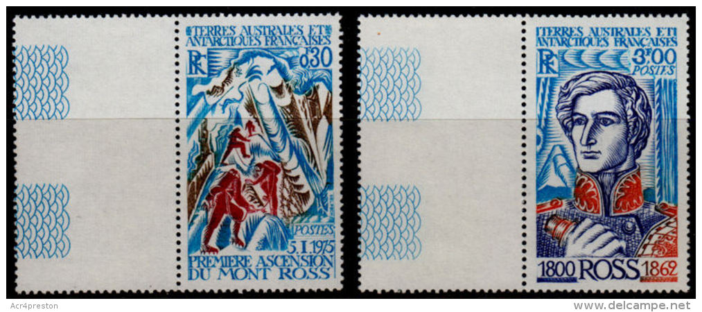 B5149 TAAF (French Antarctic Territories) 1976 SG 111-2 1st Ascent Of Mount Ross, MNH - Unused Stamps