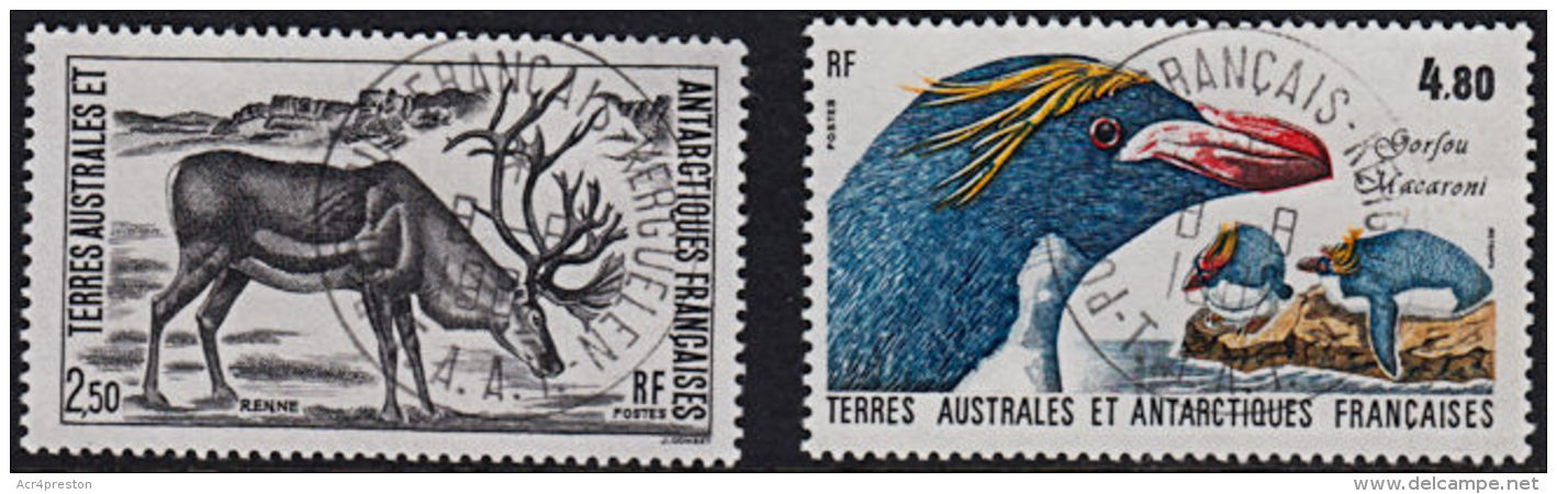 D0266 TAAF (French Antarctic Territories) 1987, SG 225-6  Antarctic Wildlife,  USED - Used Stamps