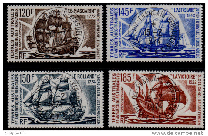 L0003a TAAF (French Antarctic Territories) 1973, SG 85-8 Antarctic Ships, Used - Used Stamps