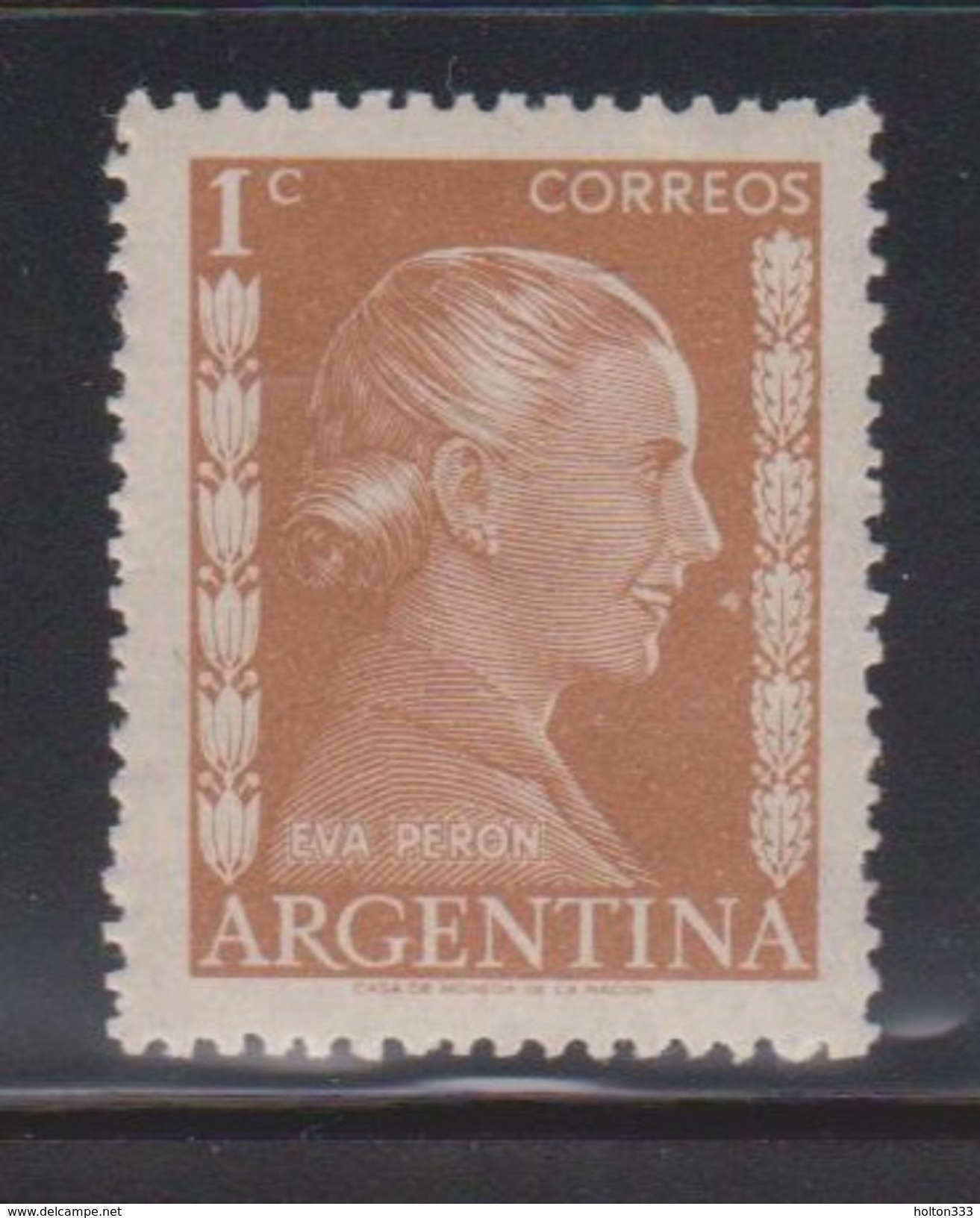 ARGENTINA Scott # 599 Mint Hinged - Eva Peron - Unused Stamps