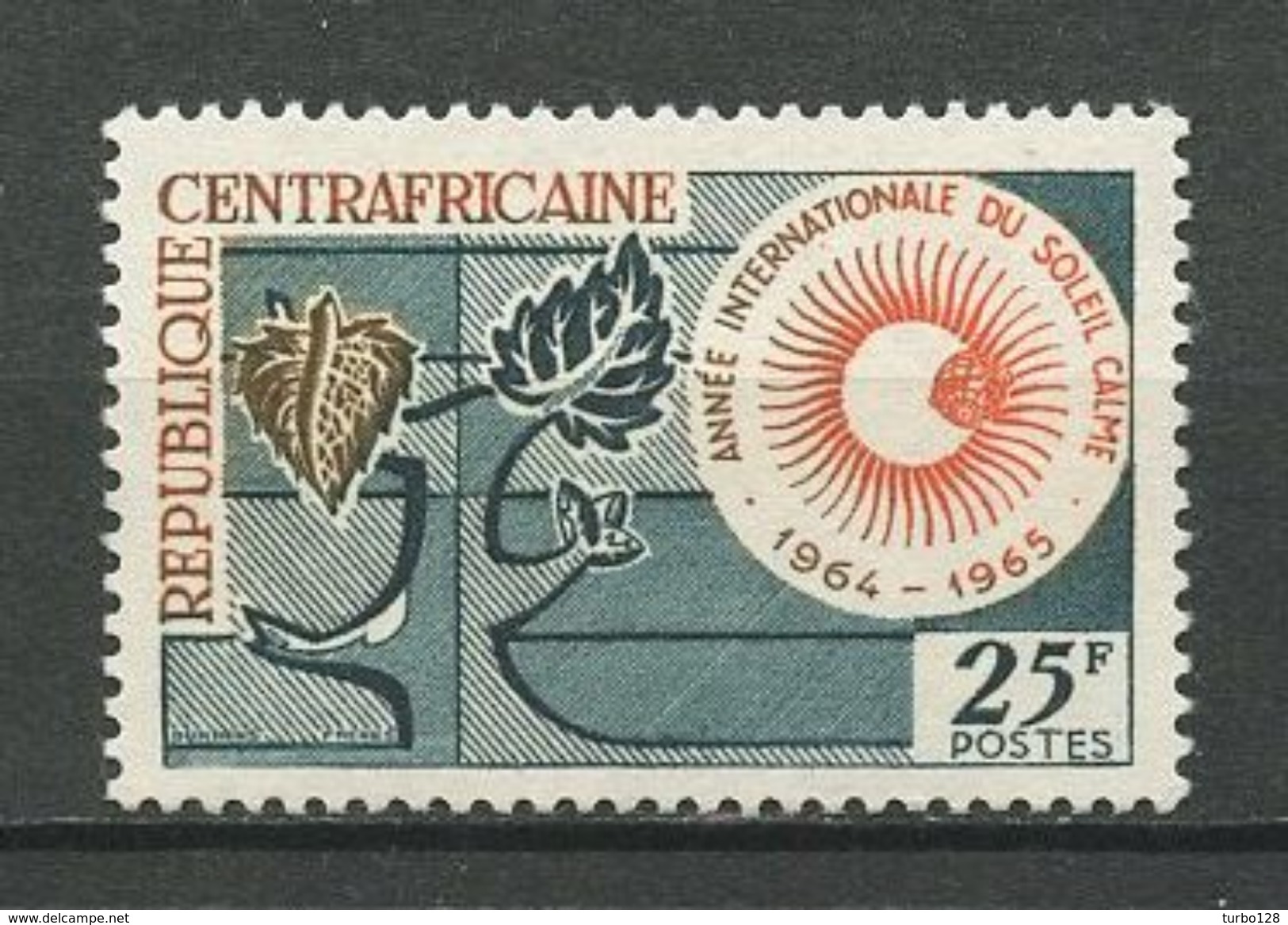 Centrafrique 1964 N° 36 **  Neuf = MNH Superbe Cote 1,35 &euro; Année Soleil Calme Arbre Trees - Centraal-Afrikaanse Republiek