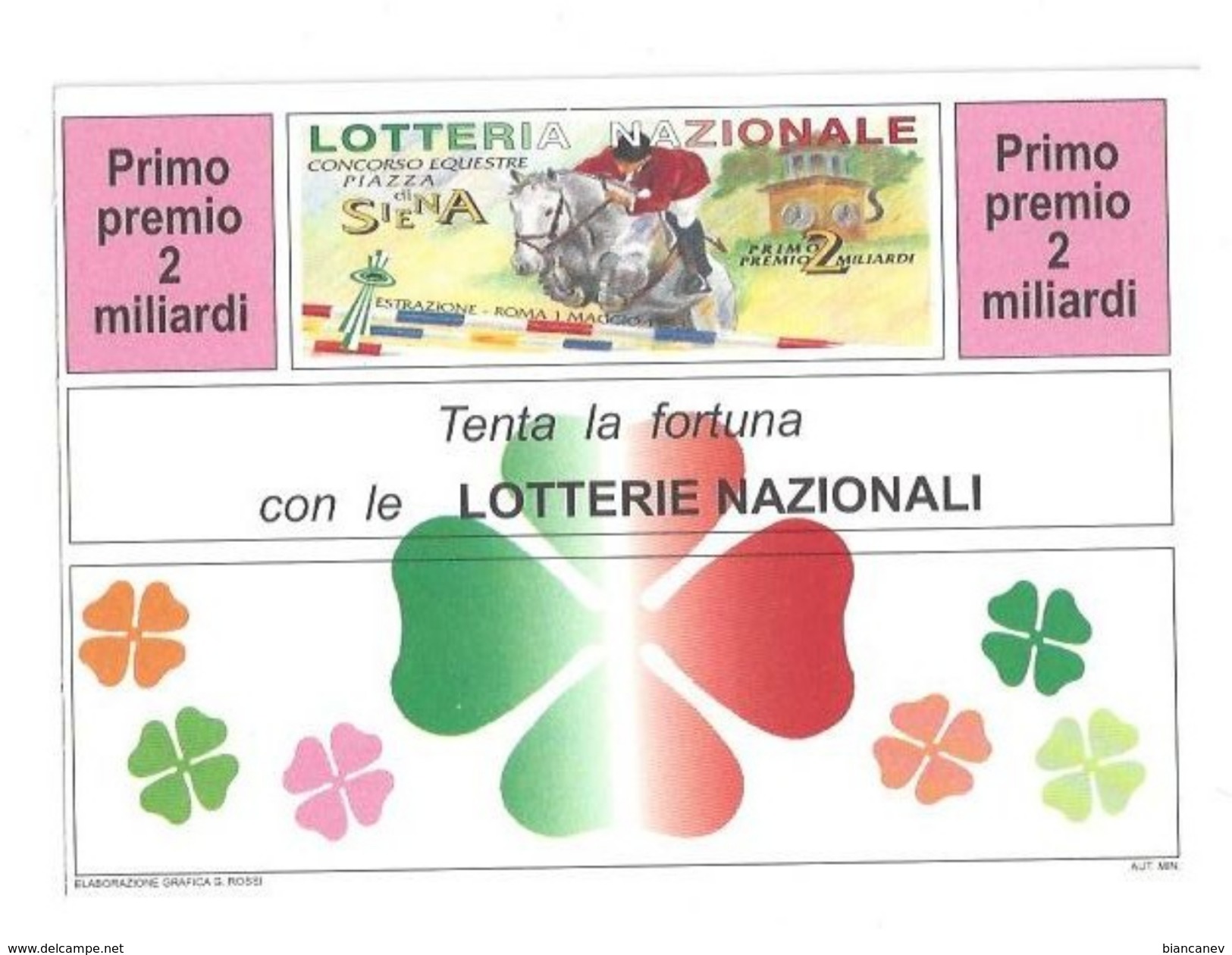 CARTOLINA LOTTERIA NAZIONALE ITALIA - 1 - Betogingen