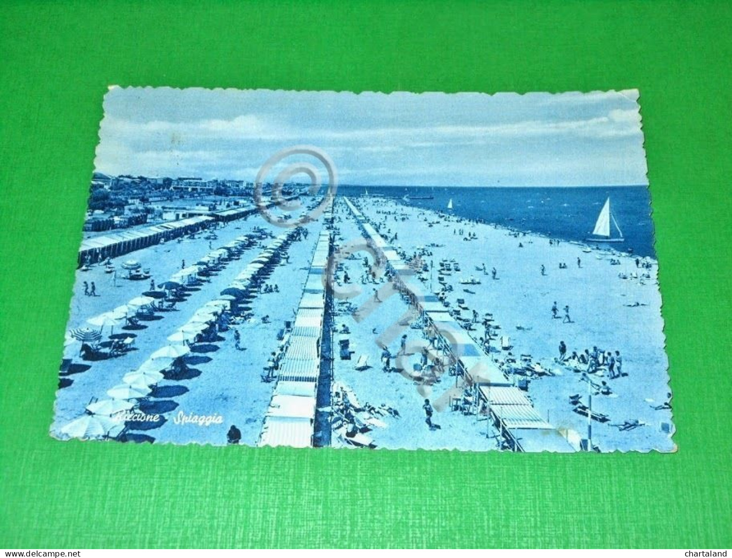 Cartolina Riccione - Spiaggia 1940 Ca - Rimini