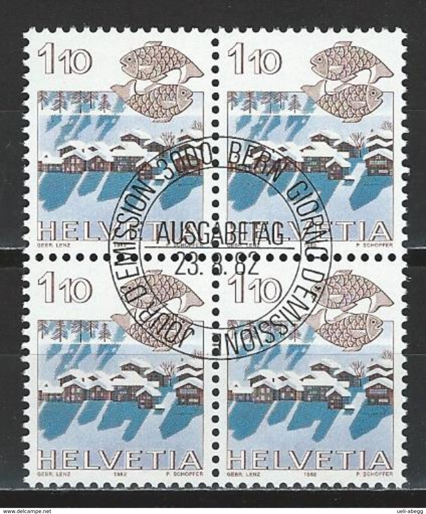 SBK 681, Mi 1228 Viererblock O ET - Used Stamps