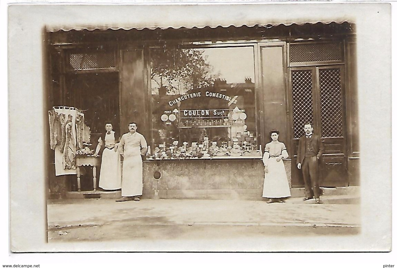 RUFFEC - Devanture De Magasin - CHARCUTERIE COULON - CARTE PHOTO - Ruffec