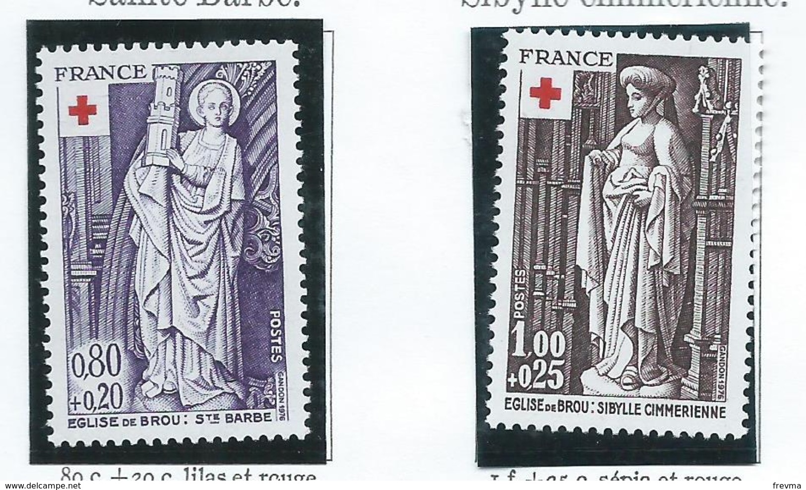 Timbre France Neuf ** N° 1910-11 - Rotes Kreuz