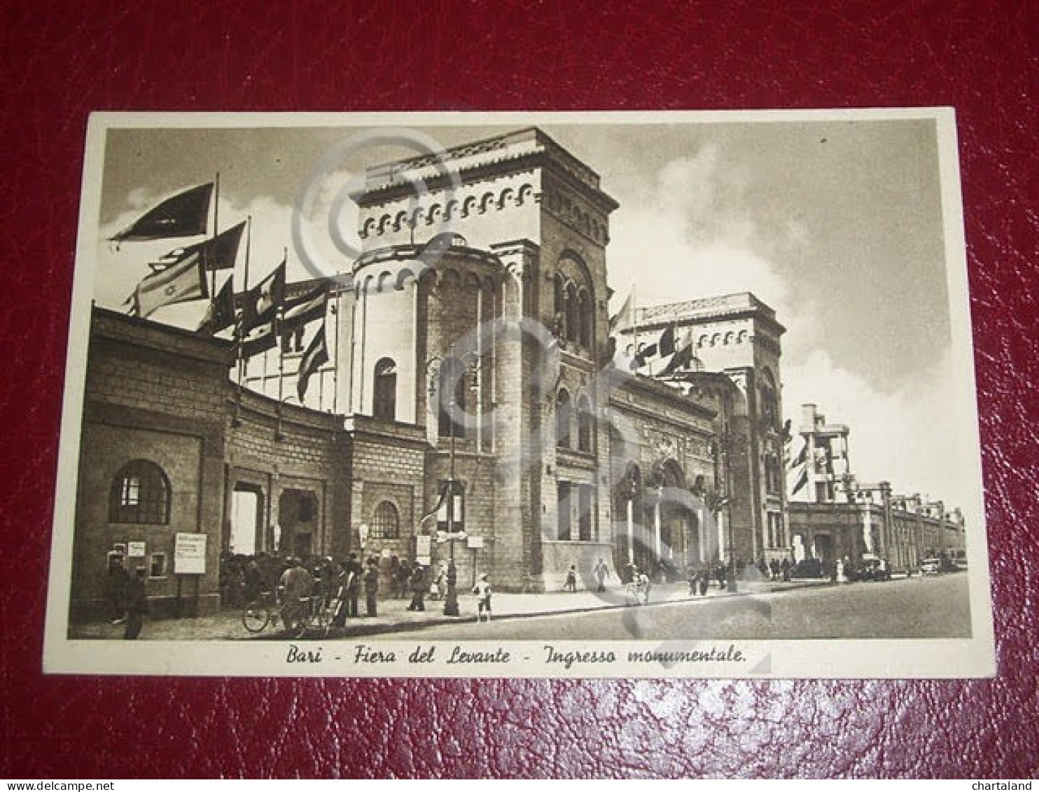 Cartolina Bari - Fiera Del Levante - Ingresso Monumentale 1940 Ca - Bari