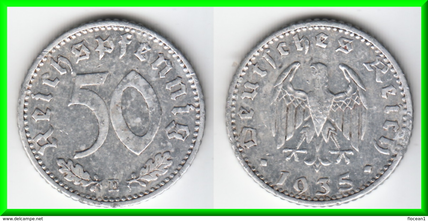 **** ALLEMAGNE - GERMANY - 50 REICHSPFENNIG 1935 E - 3ème REICH - THIRD REICH **** EN ACHAT IMMEDIAT - 50 Reichspfennig