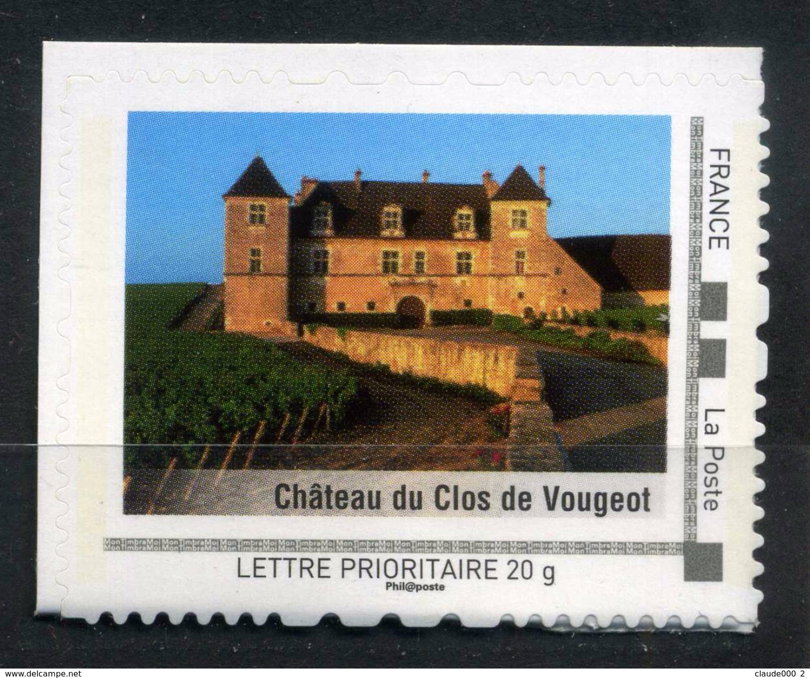 CHATEAU DU CLOS DE VOUGEOT Adhésif Neuf ** . Collector " LA BOURGOGNE "  2009 - Collectors