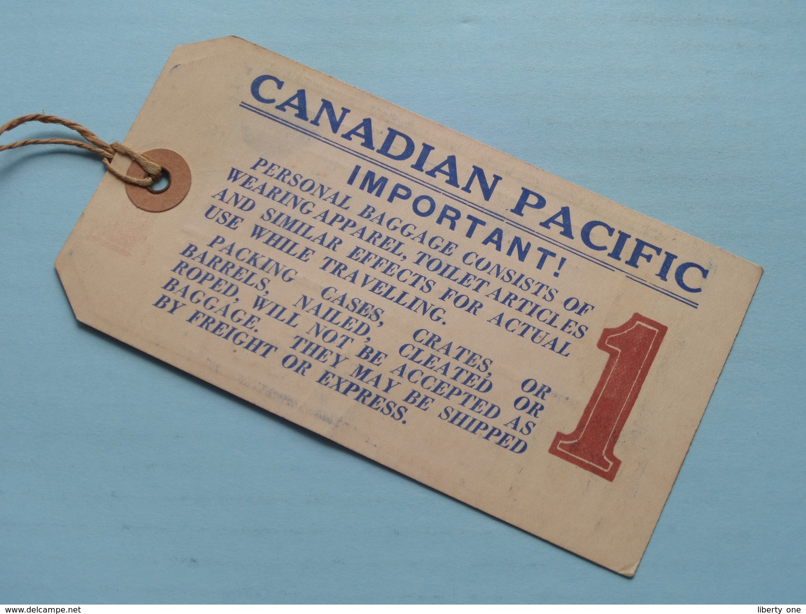 CANADIAN PACIFIC " EMPRESS Of CANADA " 1948 ( BAGAGE Label + Extra ) Raymond Hubert / Zie Foto Voor Detail !! - Autres & Non Classés