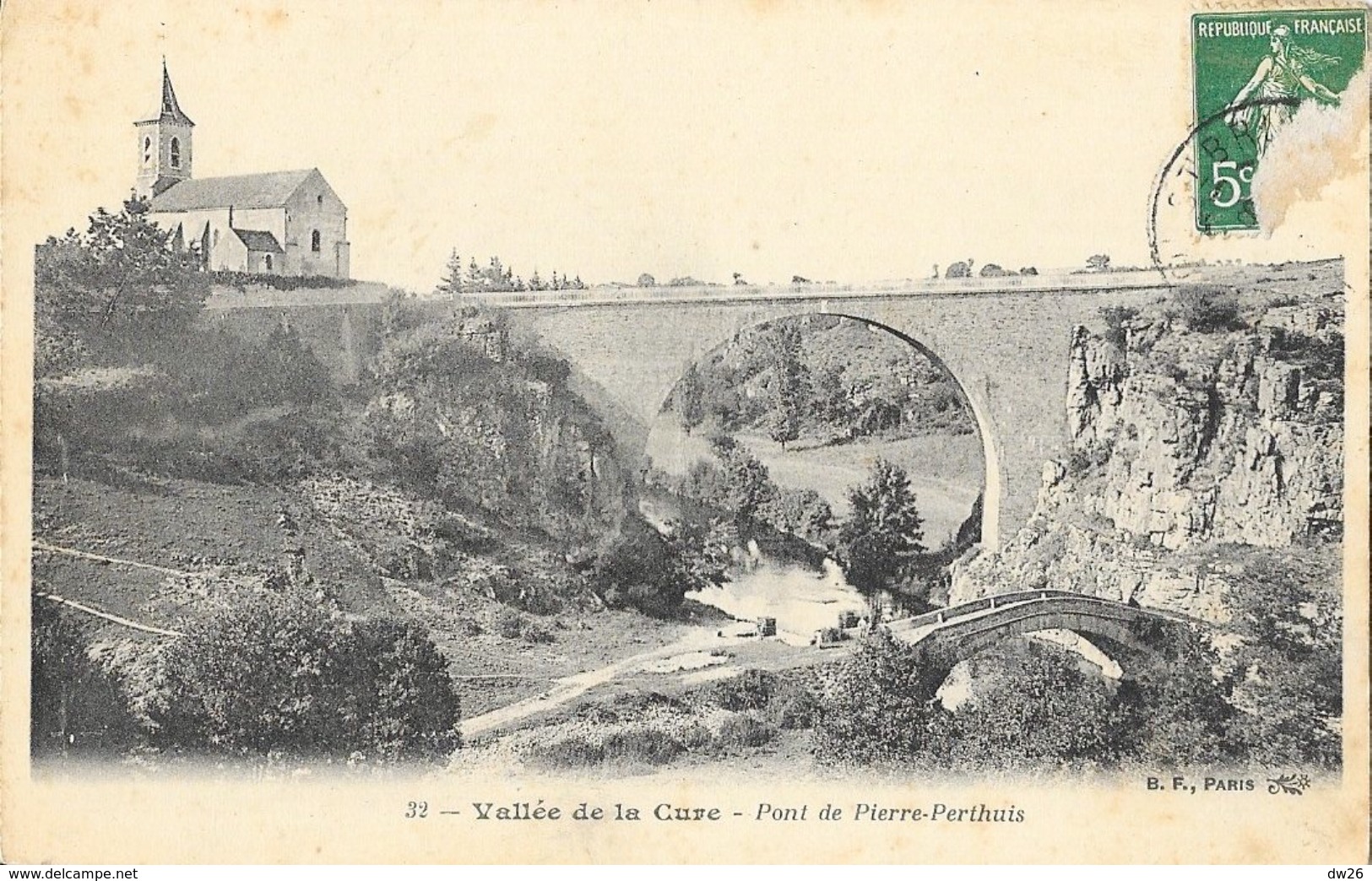 Vallée De La Cure (Yonne) - Pont De Pierre-Perthuis - Edition B.F. Paris - Autres & Non Classés