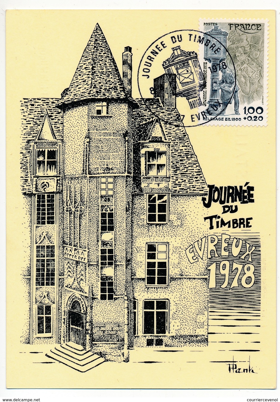 FRANCE => Carte Locale - Journée Du Timbre 1978 - EVREUX - Día Del Sello