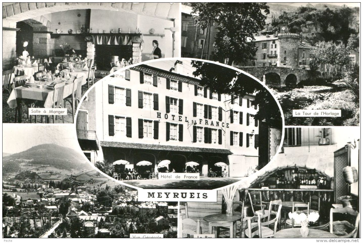 N°53821 GF-cpsm Meyrueis -Multivues- - Hotels & Restaurants