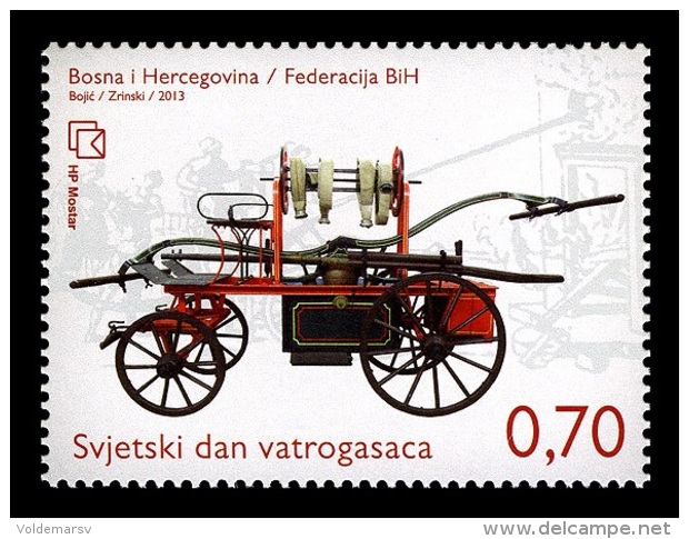 Bosnia And Herzegovina (Croatian) 2013 Mih. 363 International Firefighters' Day MNH ** - Bosnie-Herzegovine