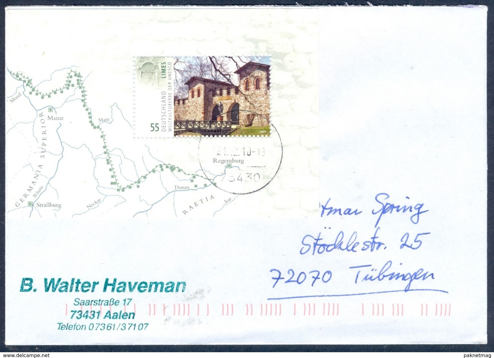 D33- Postal Used Cover. Posted From  Deutschland. UNESCO. - Other & Unclassified