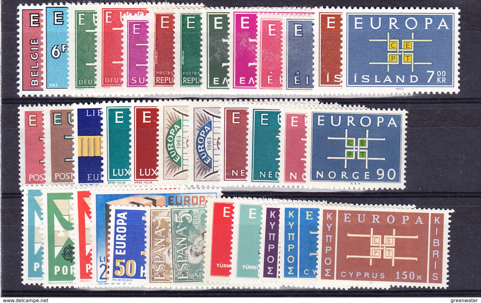 Europa Cept 1963 Yearset Complete 19 Countries ** Mnh (YEAR) - 1963