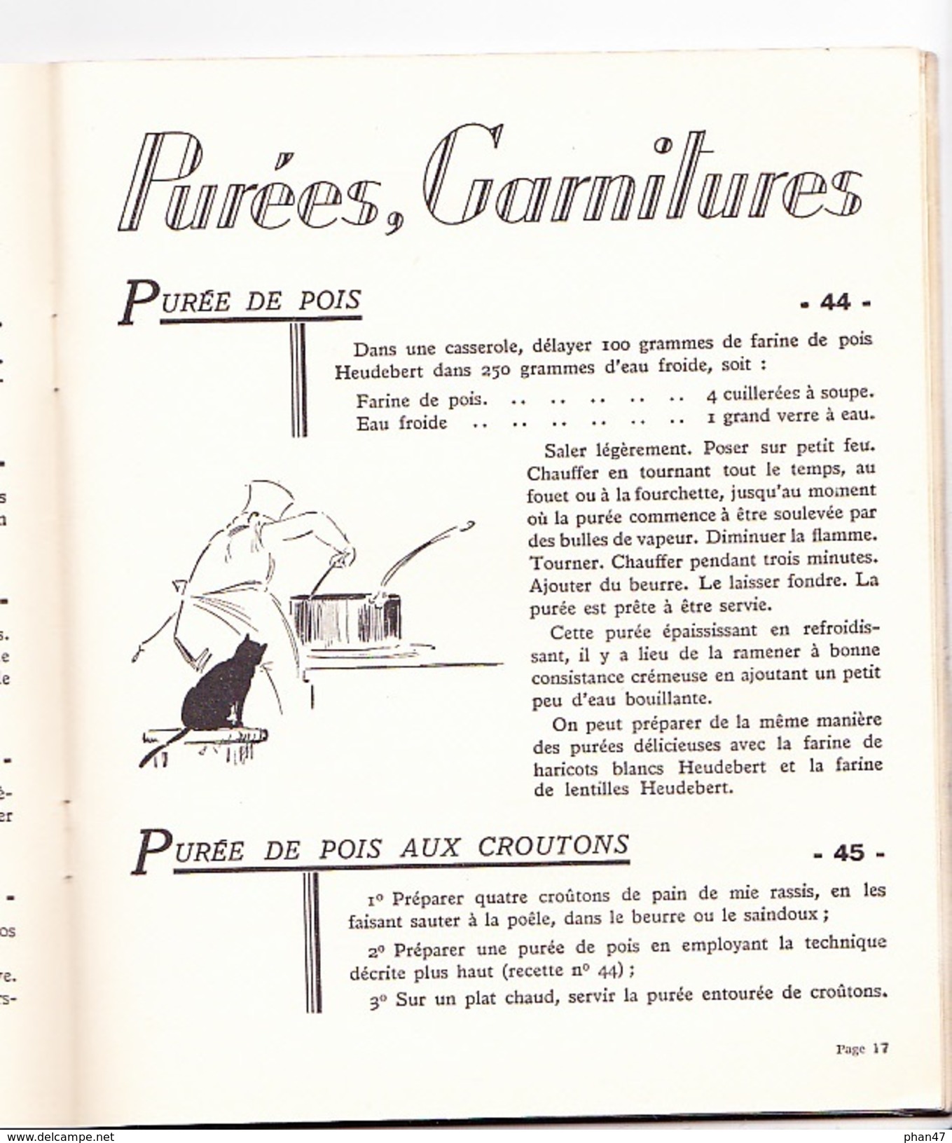 QUELQUES RECETTES HEUDEBERT, Illustrations PECOUD, Cuisinier, Marmiton, Préface E. De Pomiane, Livret 44 Pages 1960 Env. - Gastronomie