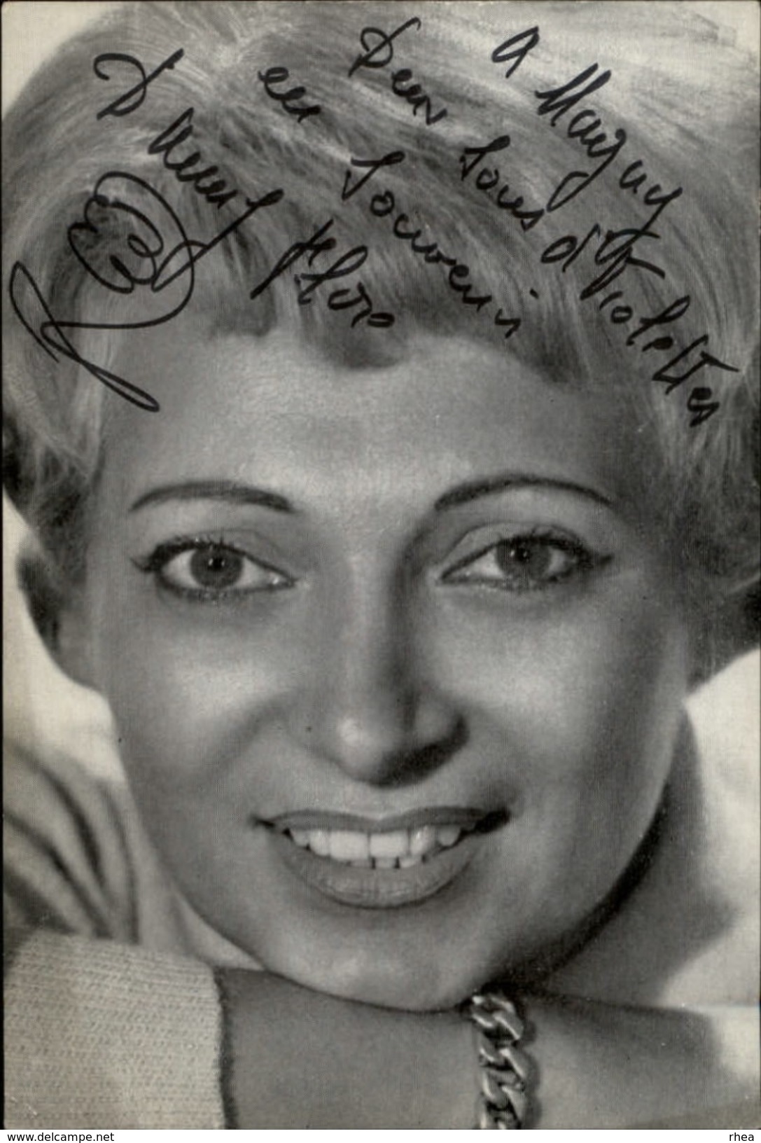 AUTOGRAPHES - CELEBRITES - CHANTEUSE - ANNY FLORE - Disques Pathé - Théâtre PACRA à Paris - Dédicace - Autres & Non Classés