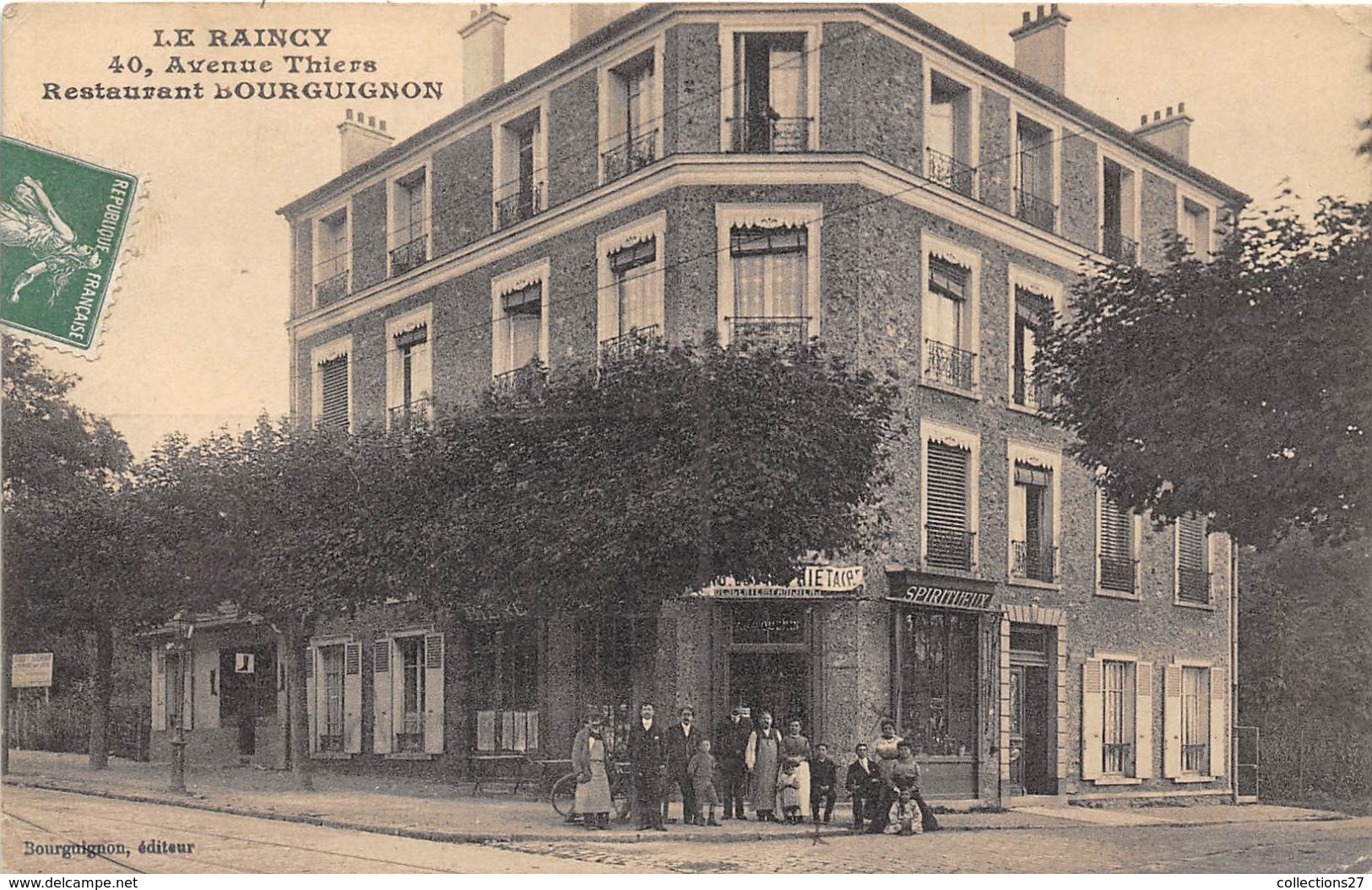 93-LE RAINCY- AVENUE THIERS , RESTAURANT BOURGUIGNON - Le Raincy