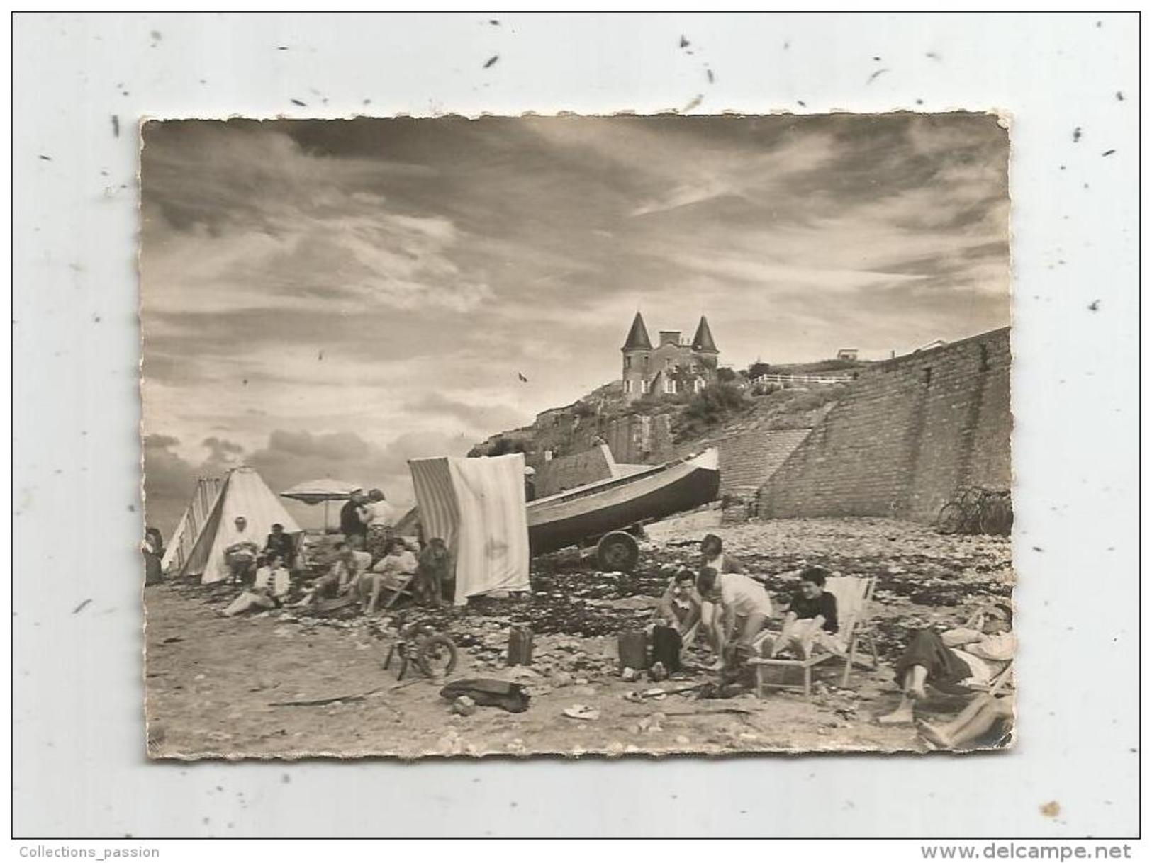 Photographie , 9 X 6.5, ARROMANCHES LES BAINS , Port De La Libération , La Plage  , N° 1751 - Lieux