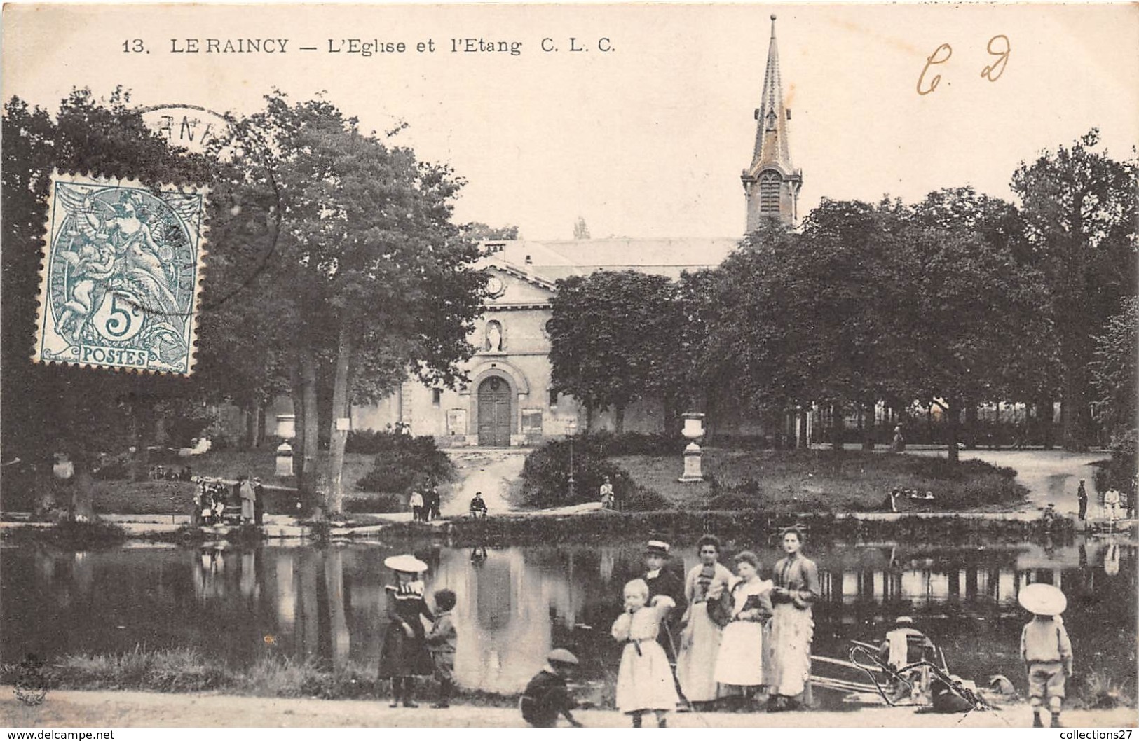 93-LE RAINCY- L'EGLISE ET L'ETANG - Le Raincy