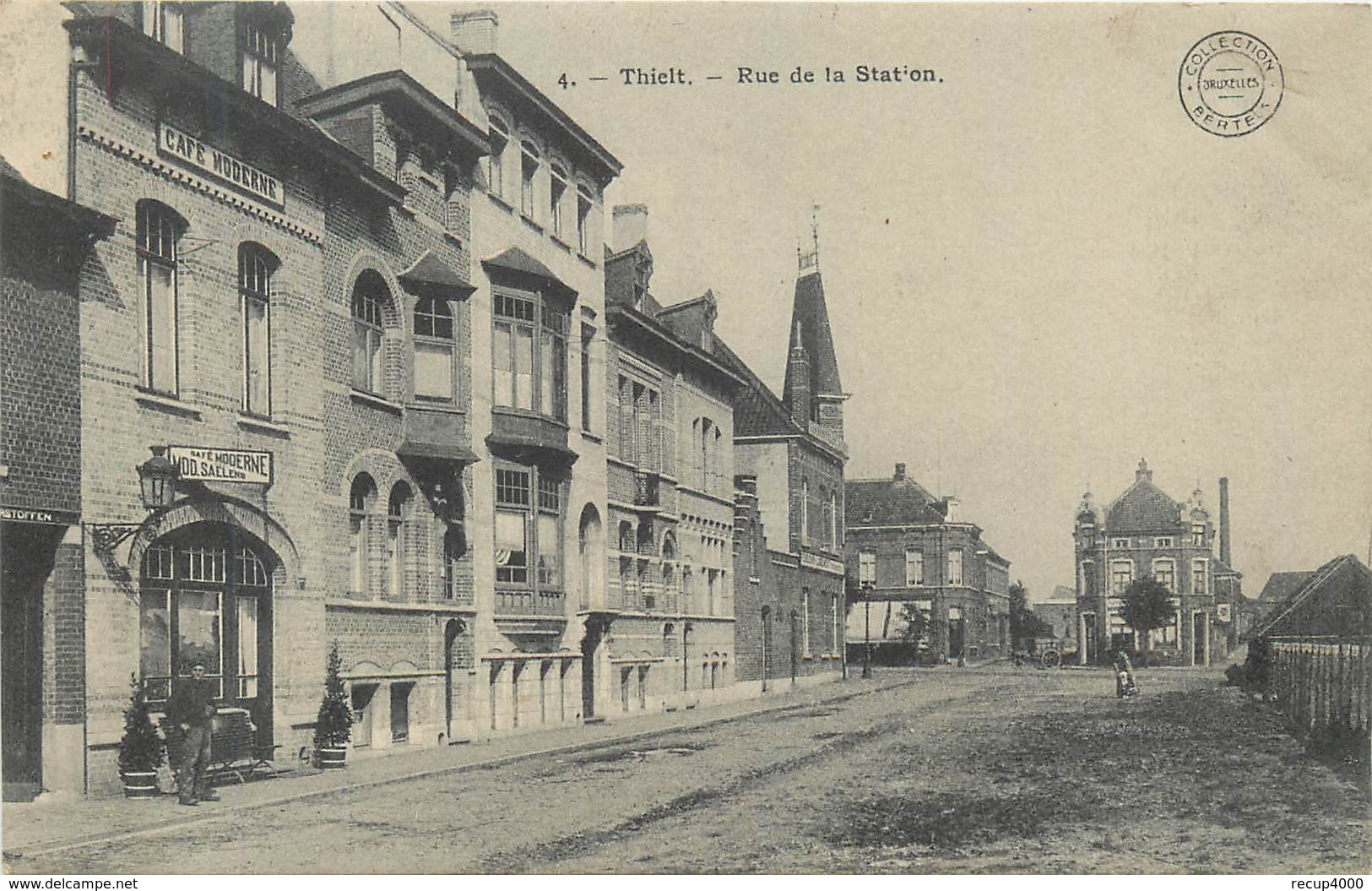 BELGIQUE THIELT Tielt Rue De La Station   2 Scans - Tielt