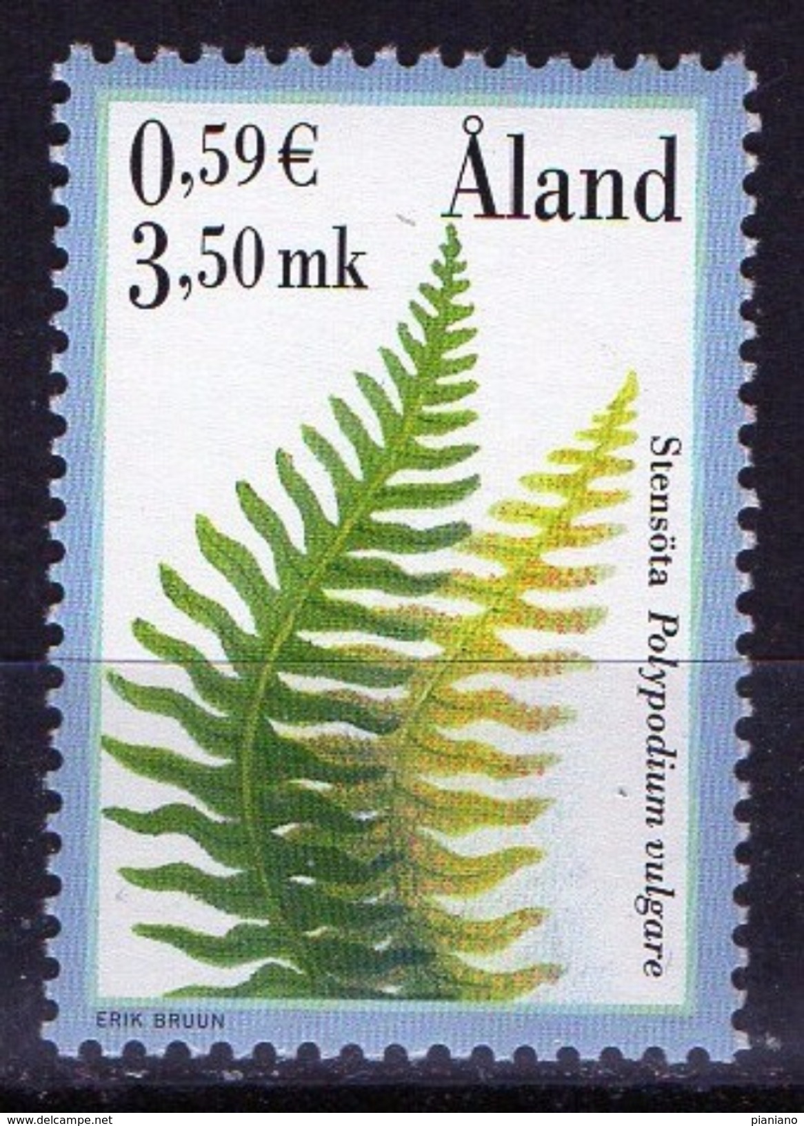 PIA - ALAND - 2001 : Piante E Spore -  (Yv 187-89) - Vegetazione