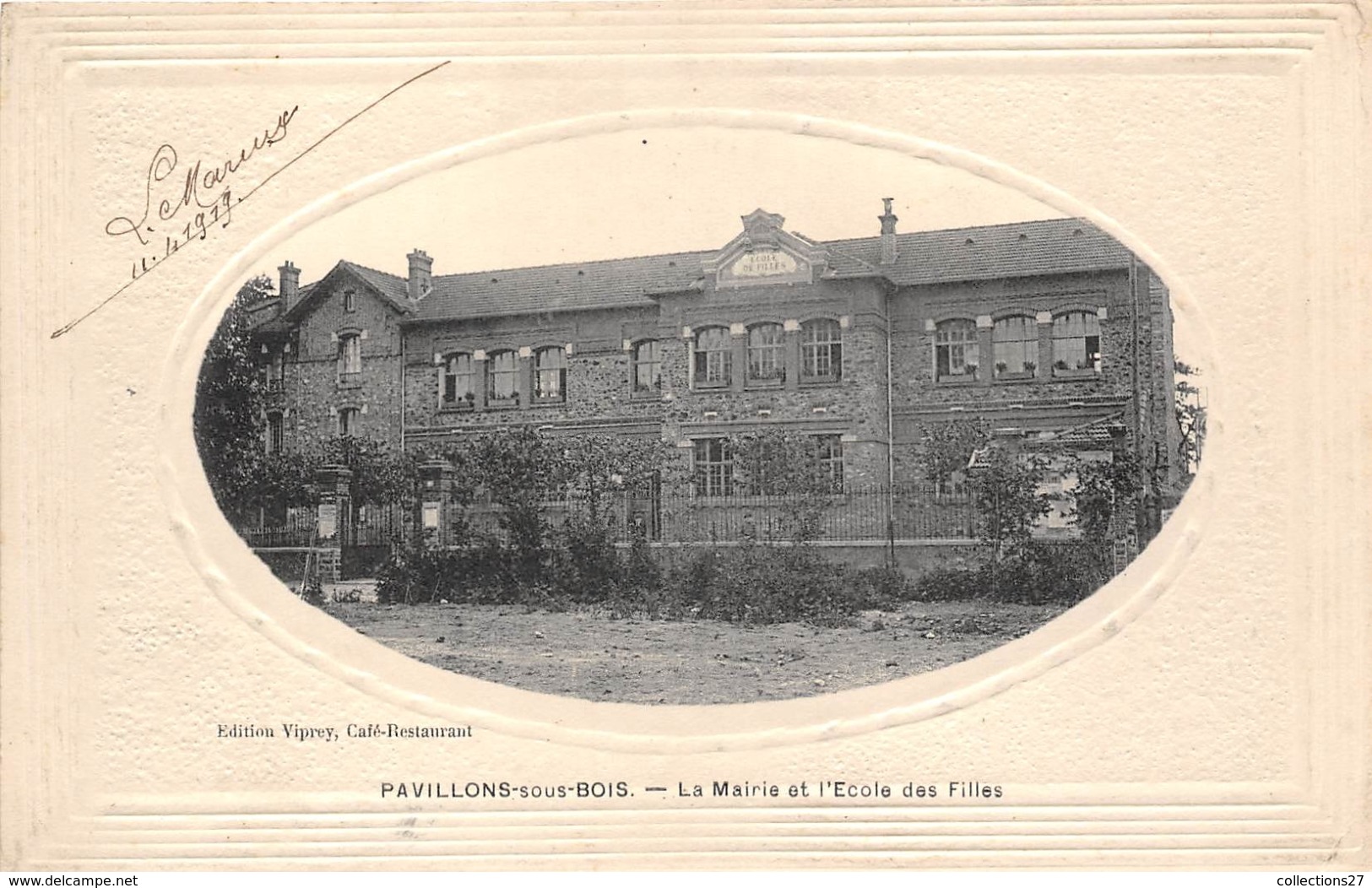 93-PAVILLONS-SOUS-BOIS- LA MAIRIE ET L'ECOLE DES FILLES - Stains