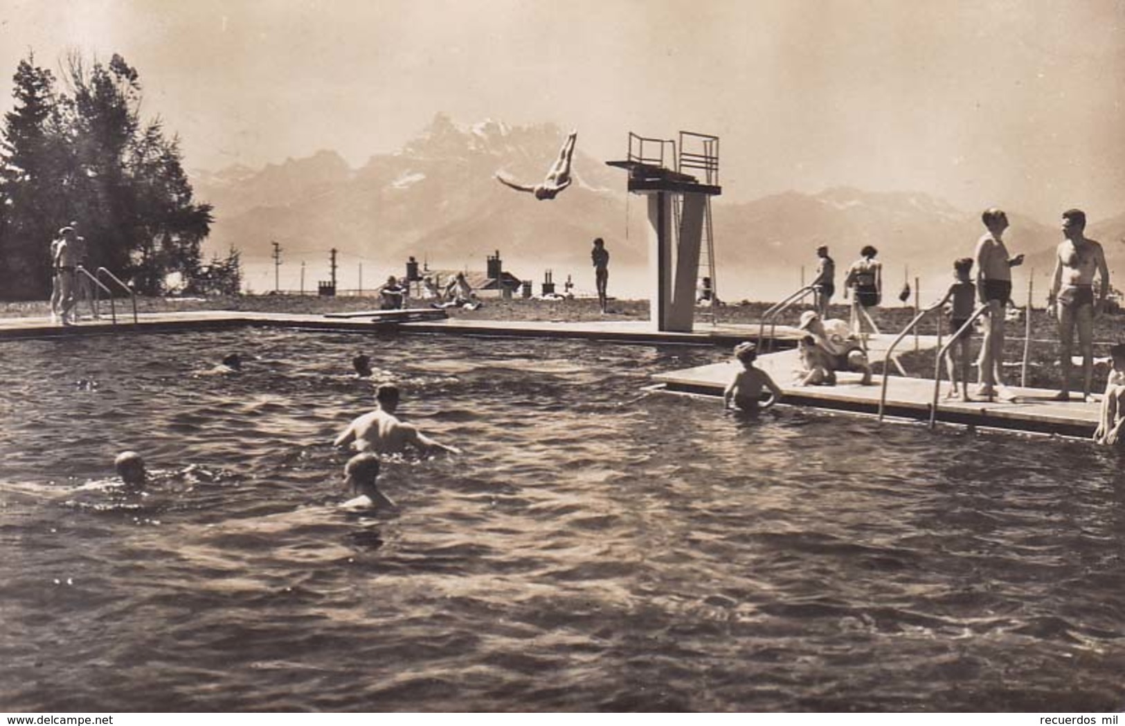 Leysin La Piscine  1958 - Leysin