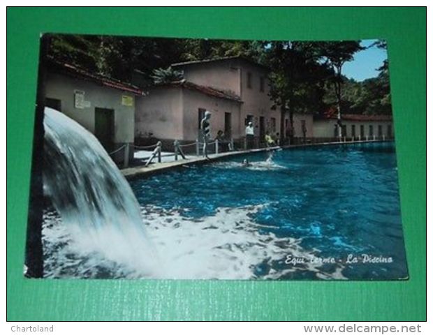 Cartolina Equi Terme - La Piscina 1970 - Massa