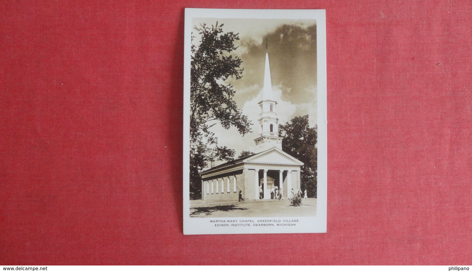 RPPC Martha Mary Chapel Greenfield Village  Michigan > Dearborn  Ref-2605 - Dearborn