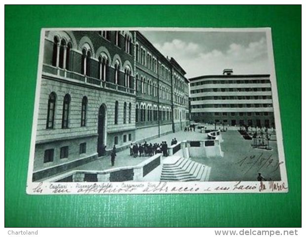 Cartolina Cagliari - Piazza Garibaldi - Casamento Riva 1935 - Cagliari