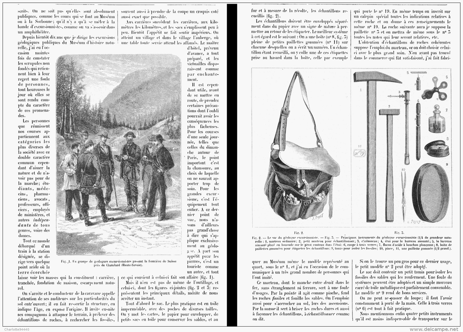 LES EXCURSIONS GEOLOGIQUES PUBLIQUES    1881 - Other & Unclassified