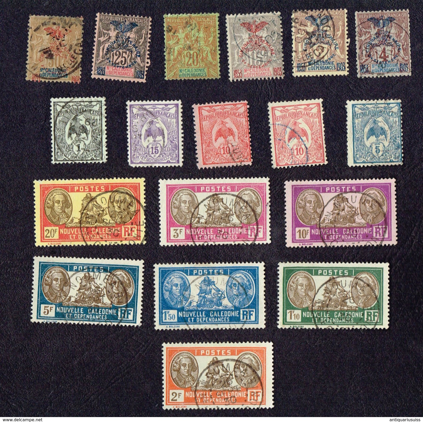 NOUVELLE CALEDONIE  - TIMBRES-POSTE - Stamps Lot X 26 - Oblitérés