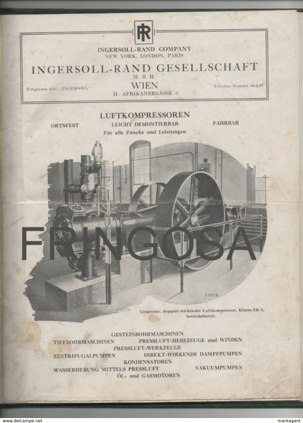 Ingersoll - Rand Gesellschaft M:B:H: Wien - Kataloge