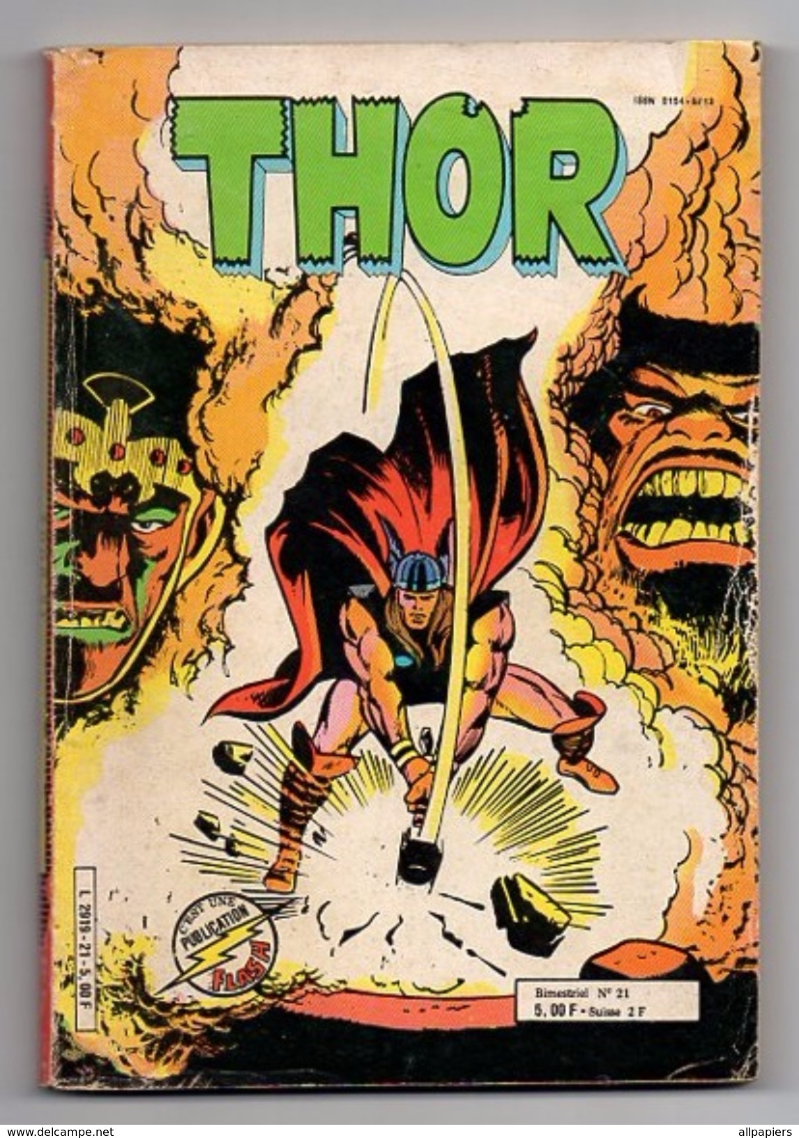 Thor N°21 Le Feu Et Le Marteau - Les Vengeurs De 1982 - Thor