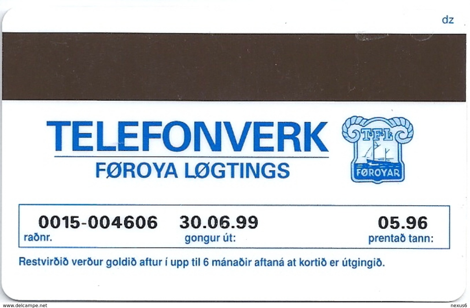 Faroe - Faroese Telecom (Magnetic) - Collage Heinesen - 30Kr. - 30.000ex, Used - Faeroër