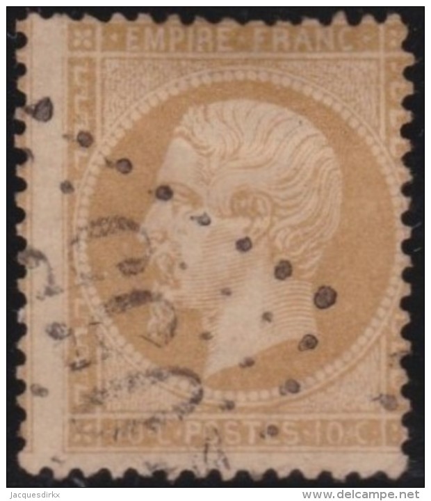 France  .   Yvert   .    21       .        O    .    Oblitéré - 1862 Napoleon III