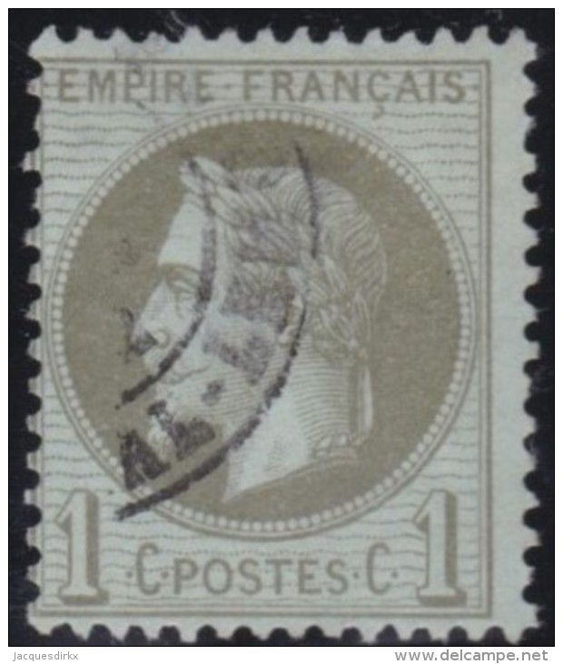 France  .   Yvert   .    25       .        O    .    Oblitéré - 1863-1870 Napoleon III With Laurels