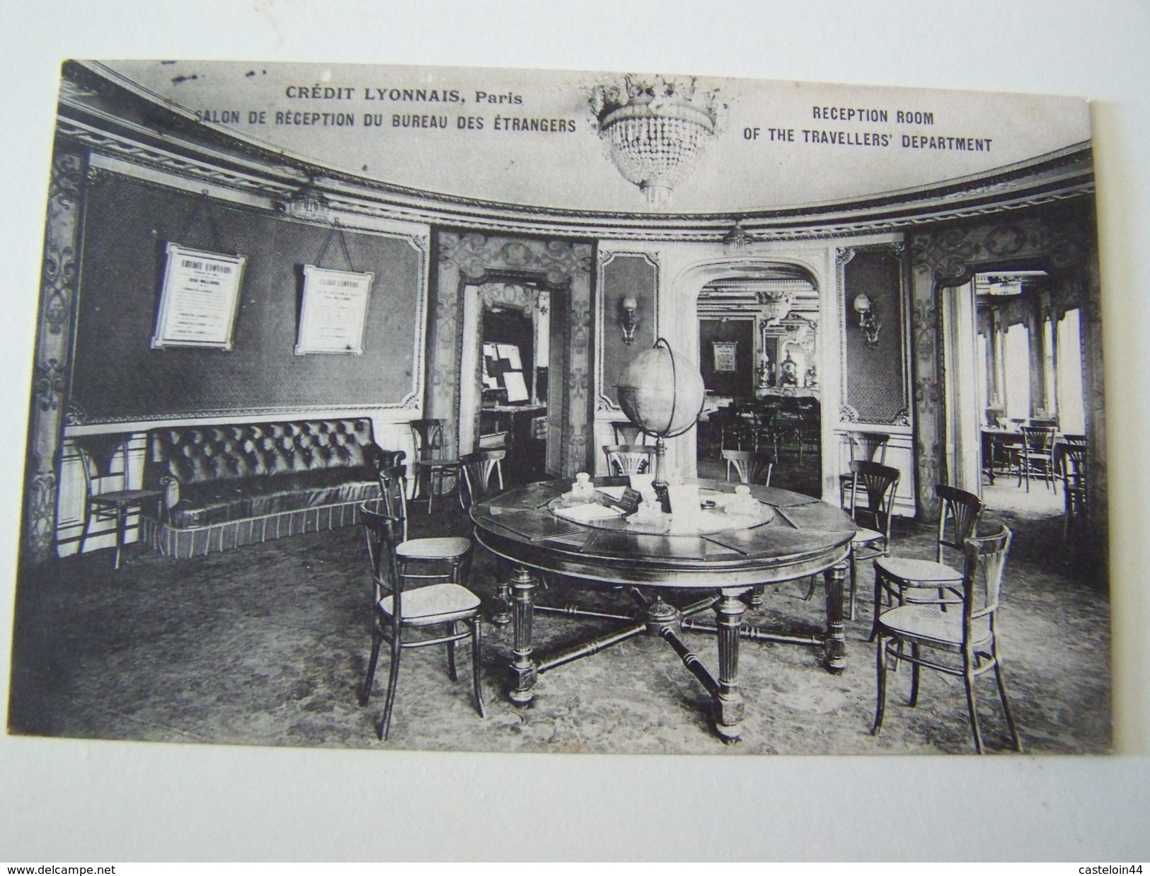 T27 PARIS CREDIT LYONNAIS Salon De Reception Du Bureau Des Etrangers    1907 - Other & Unclassified