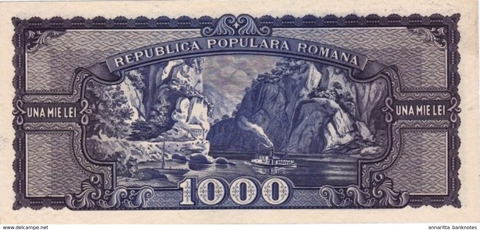 * ROMANIA 1000 LEI 1950 P-87a UNC [RO087] - Romania