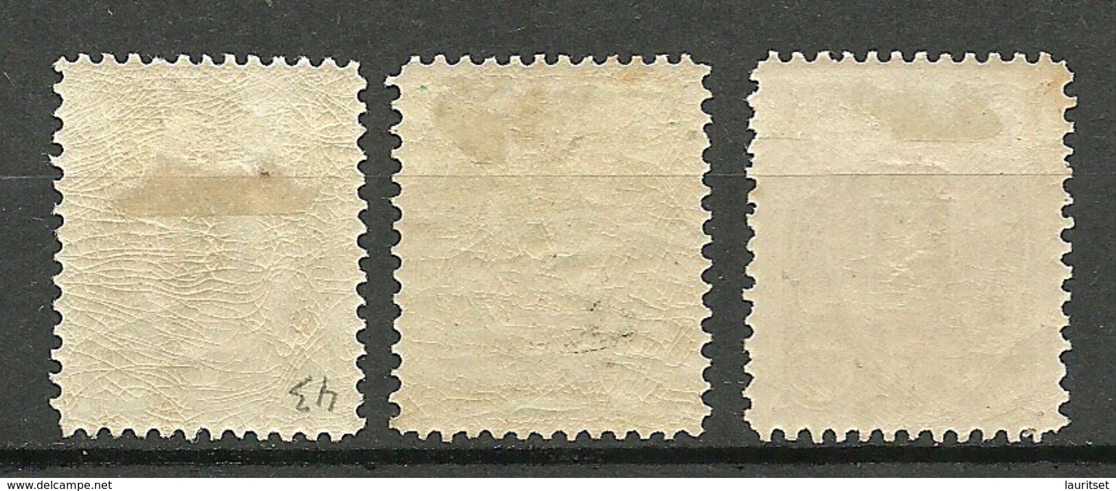 FINLAND FINNLAND 1889/90 Michel 32 - 34 * - Neufs