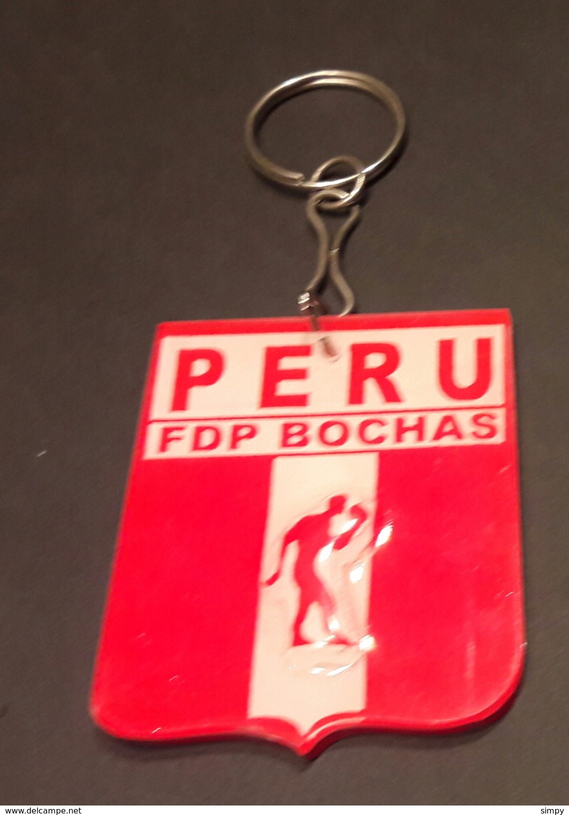 PERU Bowling  Boule Petanque Federation Key Ring Keychain - Petanque