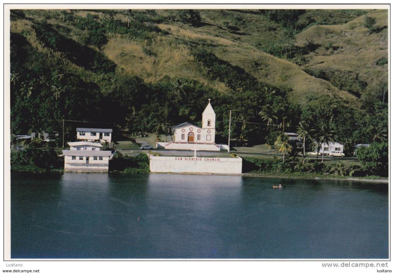 Guam Island - Hafa Adai - San Dionisio Church Eglise - ( 2 Scans ) - Guam