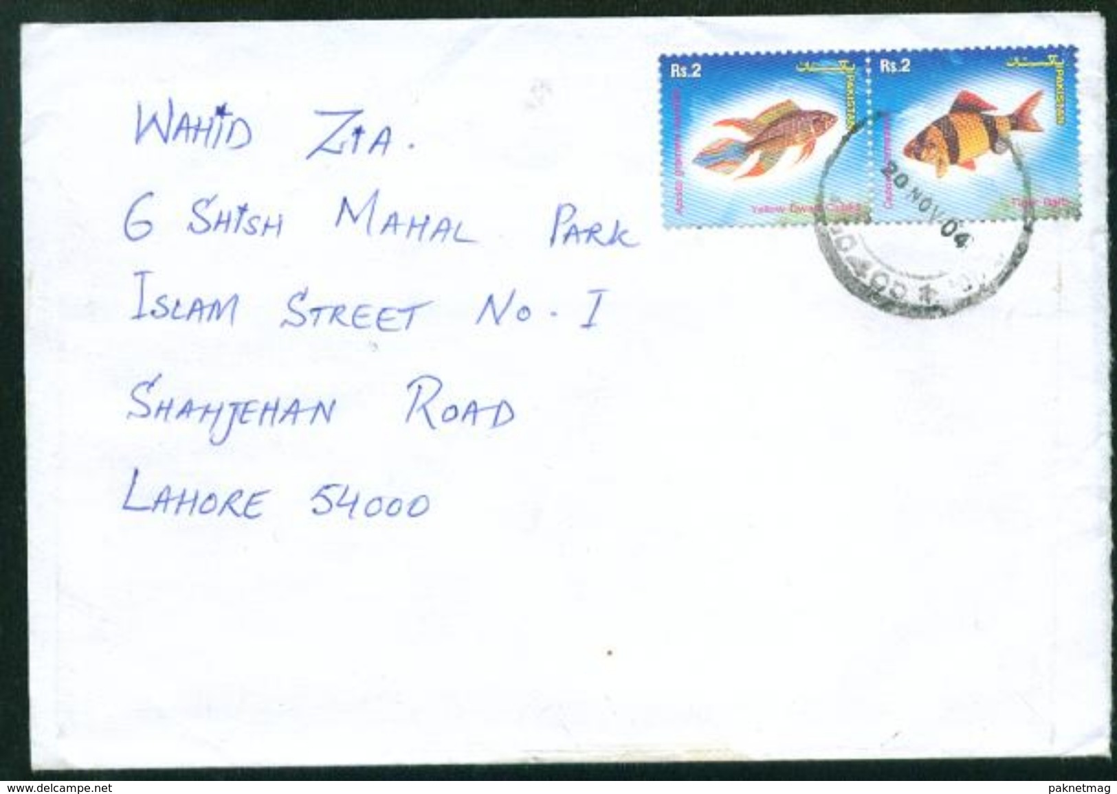 D150- Pakistan Postal Used Cover. Marine Life. Fish - Pakistan