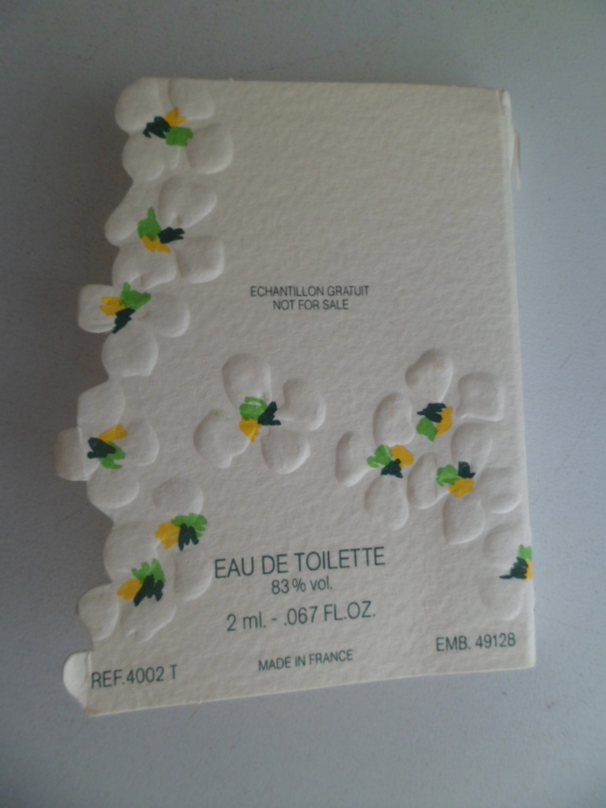Tigette Ou  Tube De Parfum Echantillon 2 Mj Eau De Toilette CABOTINE De GRES - Miniatures Femmes (avec Boite)