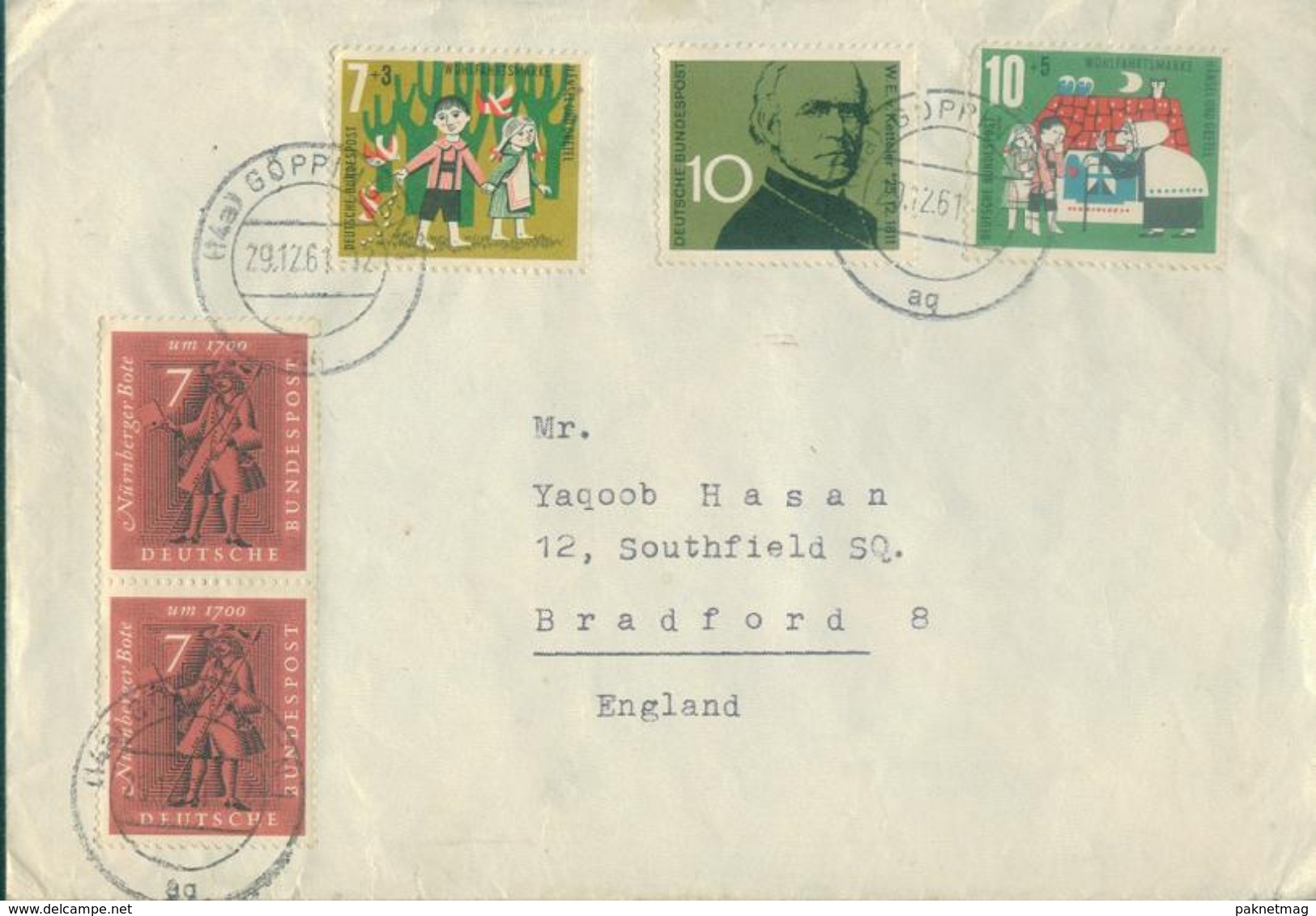 D164- Cover Posted From Germany To England. UK. Famous People - Other & Unclassified