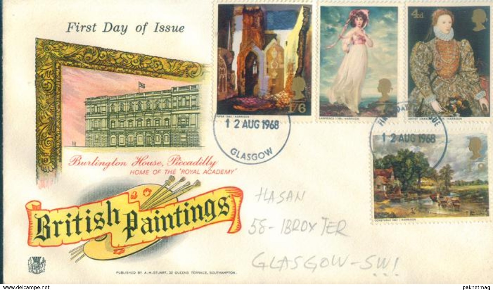 D165- Old FDC Of England. UK. Painting - Other & Unclassified